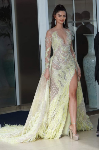 Mahlagha Jaberi at the premiere of "France" during the Cannes Film Festival 