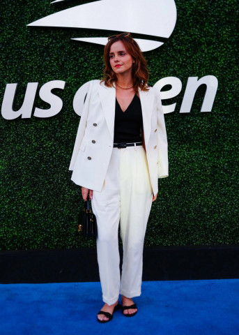 Emma Watson at the 2023 US Open Tennis Championships New York City