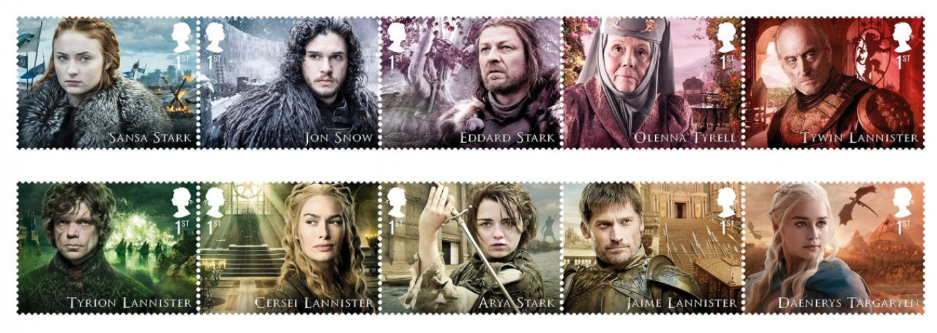 Game of Thrones Stamps 2017 – Royal Mail Special Collection