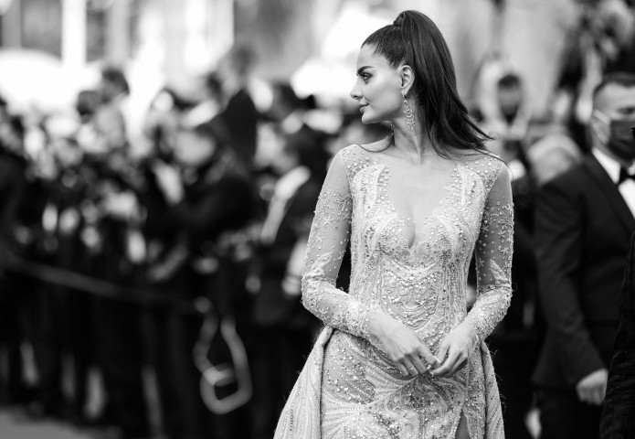 Mahlagha Jaberi at the premiere of "France" during the Cannes Film Festival 