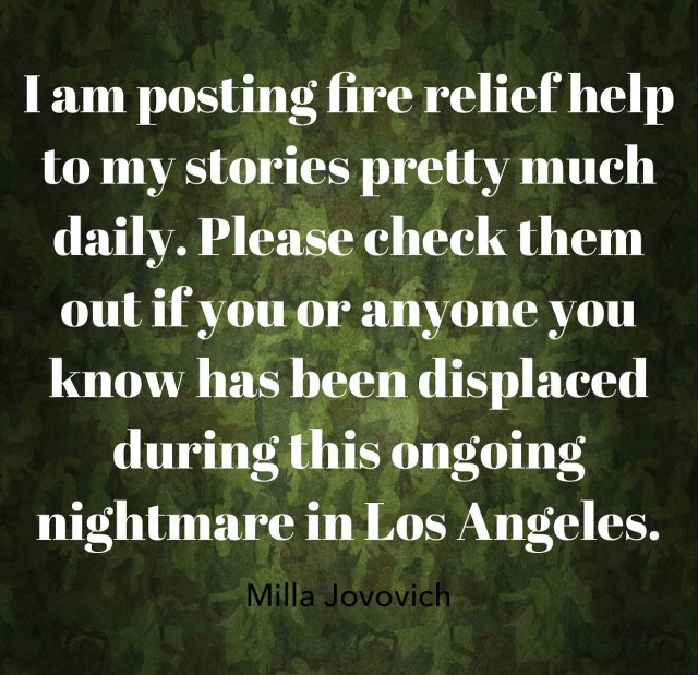 Milla Jovovich instagram post 485106