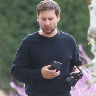 Tobey Maguire Seen In Santa Monica After His Split From Jennifer Meyer