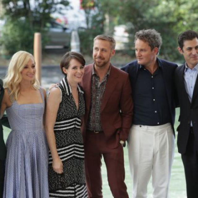 Ryan Gosling and Claire Foy in the red carpet in Venice