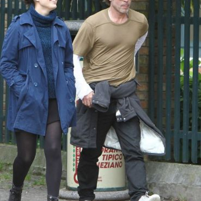Brad Pitt strolled through Venice with a new girlfriend