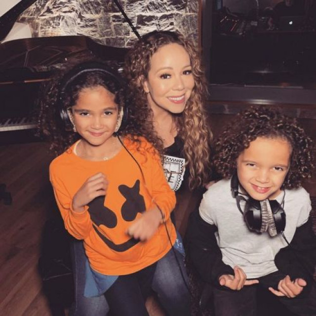 Mariah Carey shared a photo with children