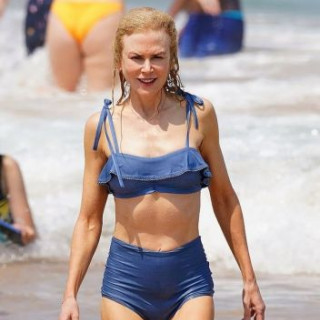Nicole Kidman, 51, boasts the perfect figure in a swimsuit