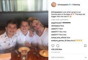 Britney Spears showed how her grown-up sons look like