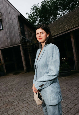 Alexandra Daddario – at Bruno Cuccinelli Lanch August 2025