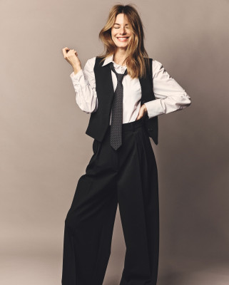 Camille Rowe for Gerard Darel FW 2025