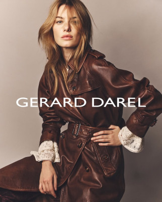 Camille Rowe for Gerard Darel FW 2025