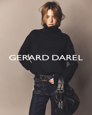 Camille Rowe for Gerard Darel FW 2025
