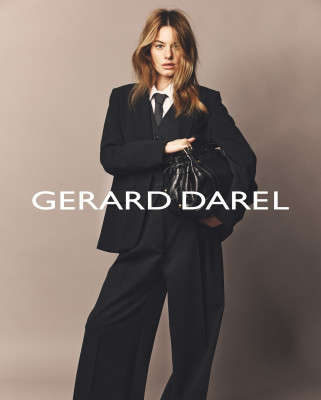 Camille Rowe for Gerard Darel FW 2025