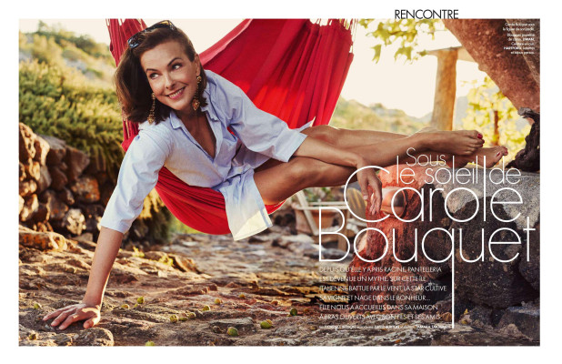 Carole Bouquet for ELLE 14-08-2015