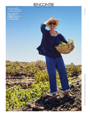 Carole Bouquet for ELLE 14-08-2015