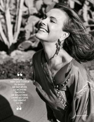 Carole Bouquet for ELLE 14-08-2015
