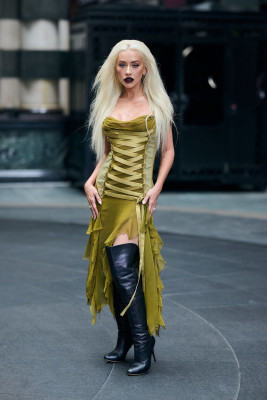 Christina Aguilera – Burlesque The Musical Shoot at Savoy Theatre in London