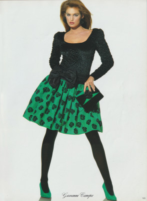 Cindy Crawford for Escada Catalog Fall Winter 1988