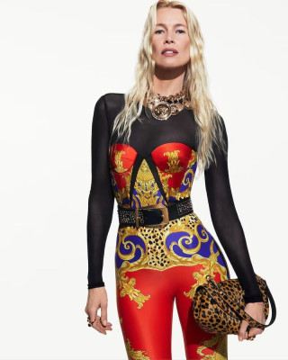 Claudia Schiffer ~ Versace FW 2025 Campaign by Mert Alas and Marcus Piggott
