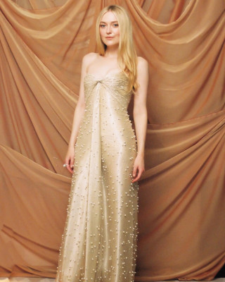 Dakota Fanning for Giorgio Armani