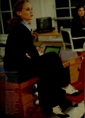 Diane Kruger for MADEMOISELLE US Mar 1995 by ARTHUR ELGORT