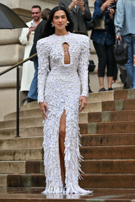 Dua Lipa – at Schiaparelli F/W 2025 Fashion Show in Paris