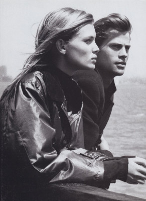 Esther Canadas for DKNY FW 1997.98 with Mark Vanderloo by Peter Lindberg