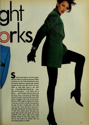 Famke Janssen for MADEMOISELLE US Sept 1987