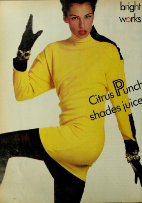 Famke Janssen for MADEMOISELLE US Sept 1987