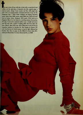 Famke Janssen for MADEMOISELLE US Sept 1987