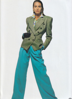 Gail Elliot for Escada spring summer 1990