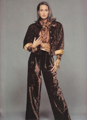 Gail Elliot for Escada fall/winter 1990