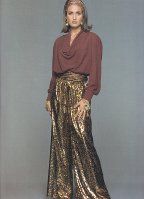 Gail Elliot for Escada fall/winter 1990