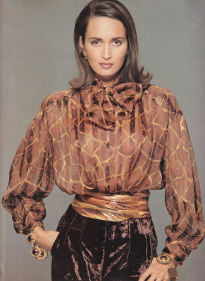 Gail Elliot for Escada fall/winter 1990