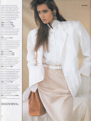Gail Elliot for Garfinkel's spring 1987