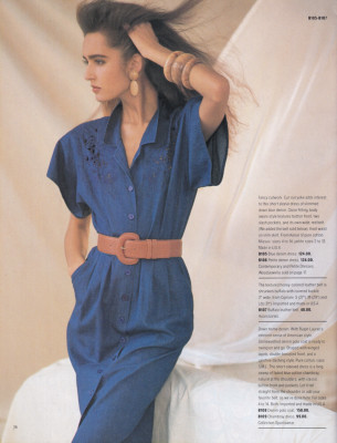 Gail Elliot for Garfinkel's spring 1987