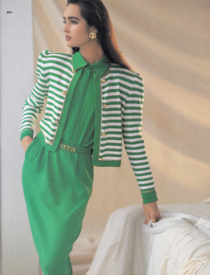 Gail Elliot for Garfinkel's spring 1987