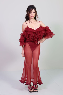 Jenna Ortega at Givenchy S/S 2026 Fashion Show PFW October 2025