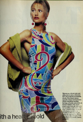 Karen Mulder for MADEMOISELLE US Jan 1991
