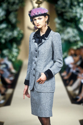 Kasia Pysiak for Saint Laurent couture Paris FW1997