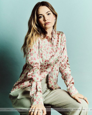 Lily James by Bryan Derballa for Tribeca Film Festival in New York 06/08/2025