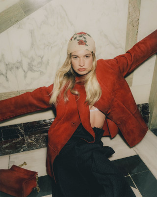 Lily James by Noémi Ottilia Szabo for Who What Wear, Rosewood London (2025)