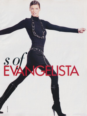 Linda Evangelista for Elle Korea January 2004 by  Julien d'Ys