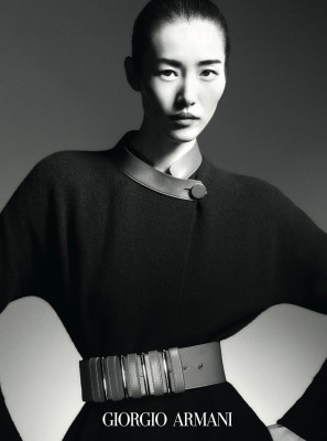 Liu Wen for Giorgio Armani FW 2025 by Karim Sadli