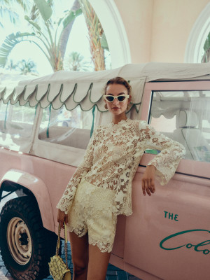 Maartje Verhoef for Monique Lhuillier Spring 2025