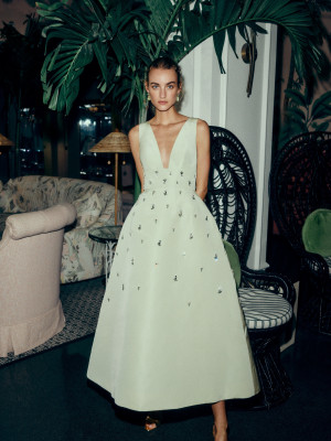 Maartje Verhoef for Monique Lhuillier Spring 2025