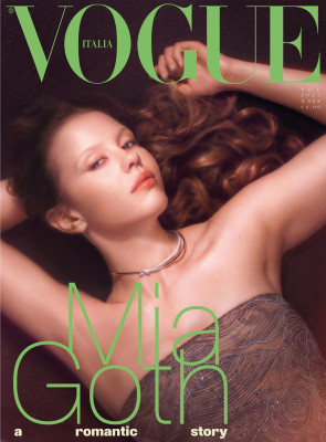 Mia Goth by Mark Peckmezian for Vogue Italy (2025)