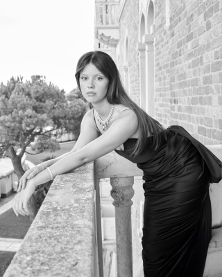 Mia Goth by Saskia Lawaks for Harpers Bazaar, 82nd VIFF 08/30/2025