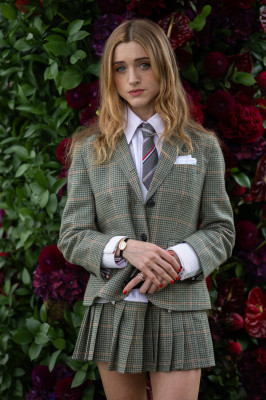 Natalia Dyer at The Cartier Queen's Cup Polo 2025 in Guards Polo Club in Egham