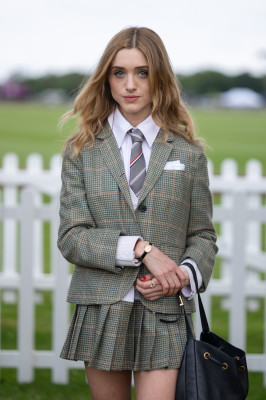 Natalia Dyer at The Cartier Queen's Cup Polo 2025 in Guards Polo Club in Egham