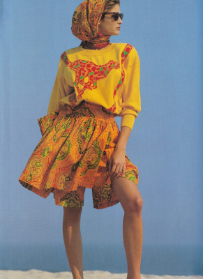 Stephanie Seymour for Escada spring/summer 1990